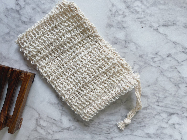 Sisal Lather Pouch