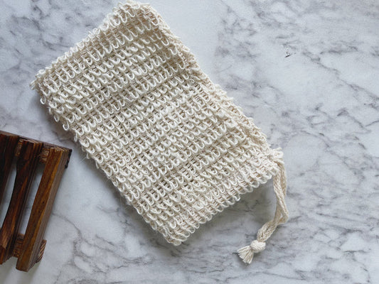 Sisal Lather Pouch